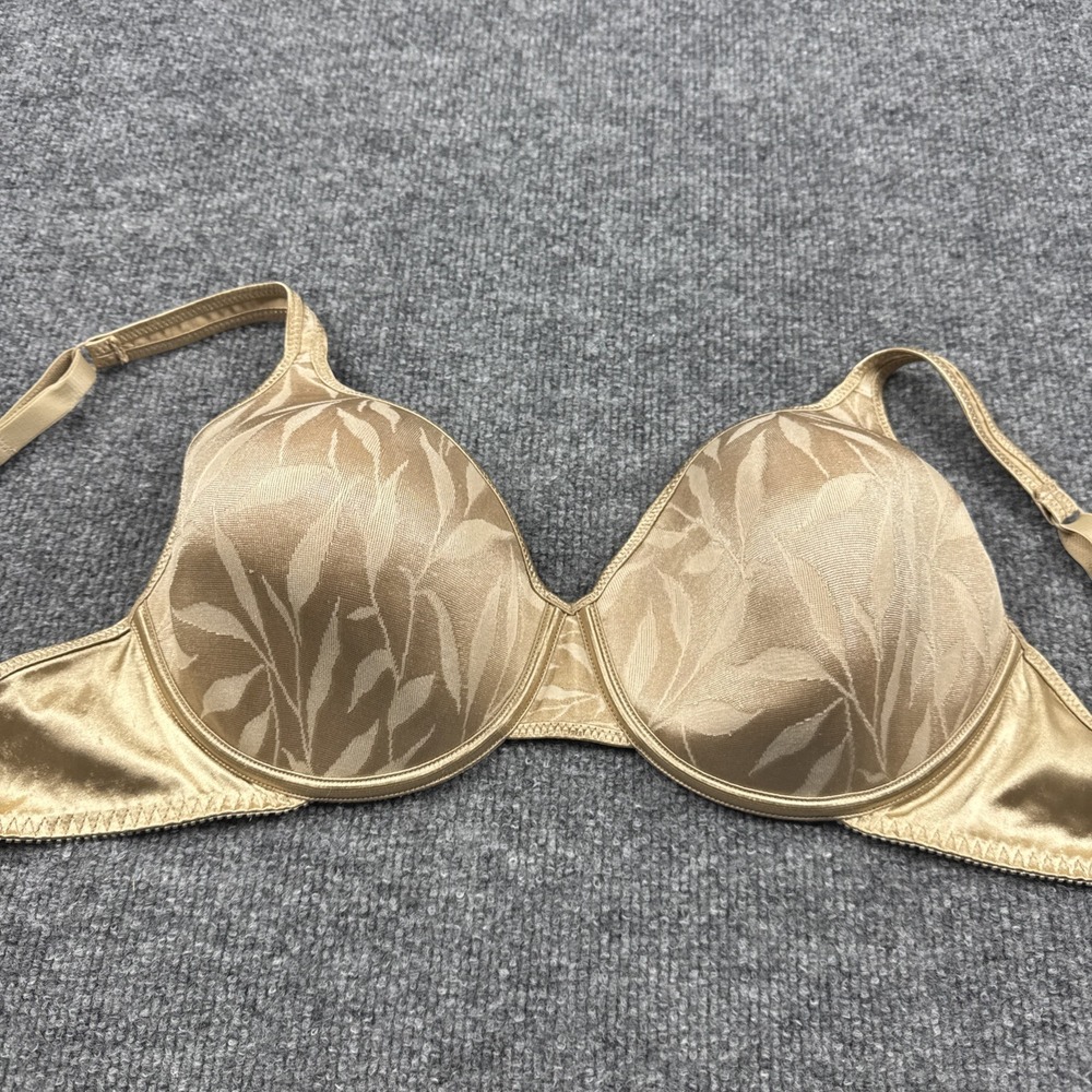 Vintage Vassarette 75-237D Padded‎ Underwire Bra Lace Womens 36D Beige Nude